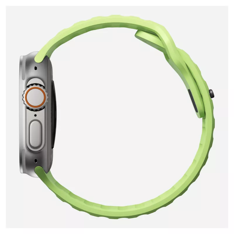 Cinturino Nomad Sport Band verde chiaro in gomma — larghezza 21,5 mm, polso 160–195 mm