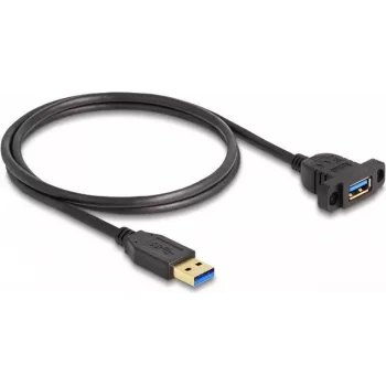 Cavo DeLOCK SuperSpeed USB 5 Gbit/s USB Type-A maschio su femmina 1 m nero