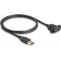 Cavo DeLOCK SuperSpeed USB 5 Gbit/s USB Type-A maschio su femmina 1 m nero