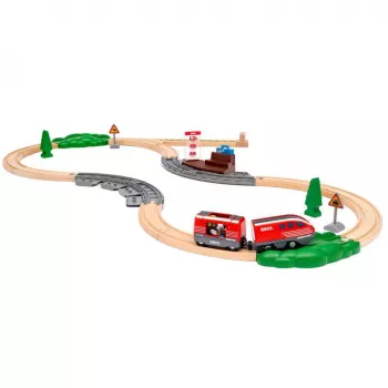 World - Treno con motore a retrocarica, veicolo giocattolo