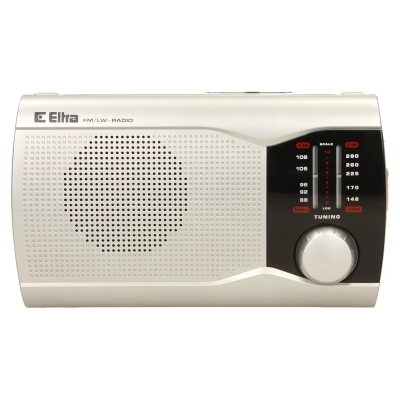 Radio portatile Eltra EWA argento — ricevitore AM/FM, a batteria