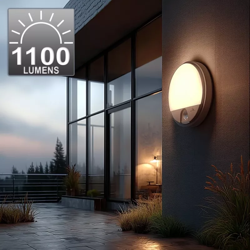 Lampada LED MACLEAN MCE291W con sensore di movimento IR, 10 W, 3000 K