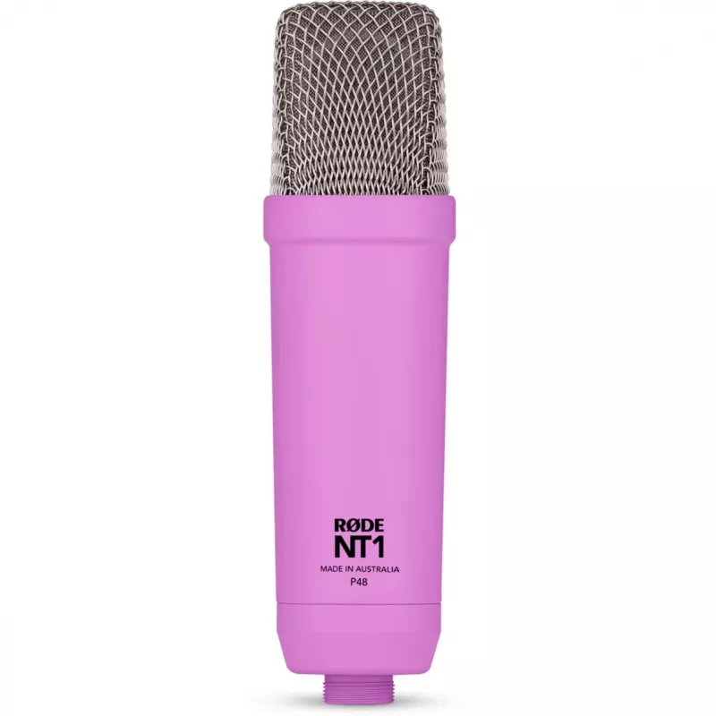 NT1 Signature + cavo XLR + braccio da studio da tavolo, microfono lilla, bundle