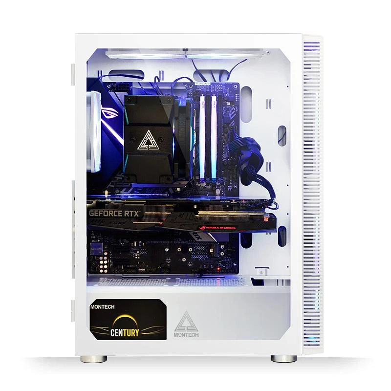 Case PC Montech X3 GLASS mid-tower bianco