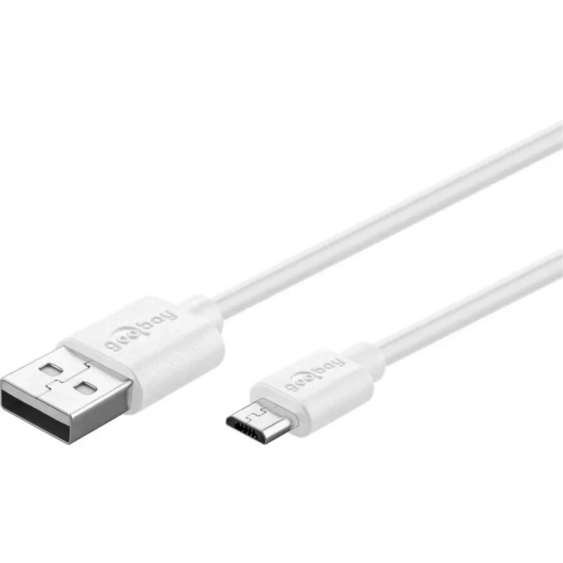Goobay 44985 cavo per cellulare bianco