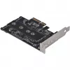 Silverstone SST-ECM27 scheda adattatore M.2/SATA, PCIe 4.0, 1x M-Key, 2x SATA 6G - Low Profile