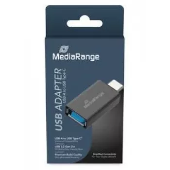 Adattatore per cavo MediaRange MRCS216 – USB Type-A a USB Type-C, nero