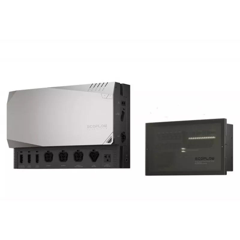 EcoFlow ZMM100-COMBO2-EU Power Prepared Kit, set di cavi/adattatori, 5 pz., montaggio a parete, nero/grigio