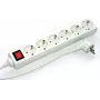 Prolunga elettrica e+p E 60/3 3m 6 prese AC bianco