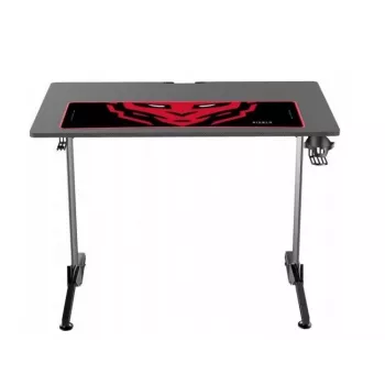 Tavolo Diablo X-Mate nero — piano in fibra di carbonio rettangolare dritto, 1000×600×755 mm