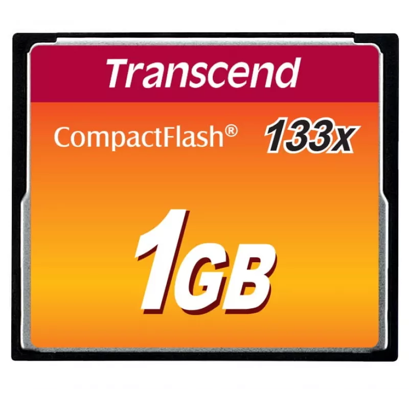 Transcend - Scheda di memoria flash - 1GB - 133x - CompactFlash Card (TS1GCF133)