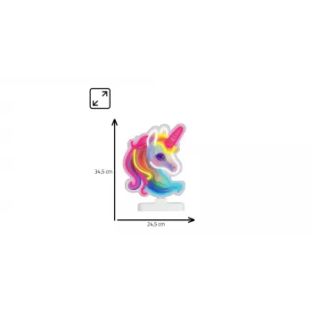 Lampada LED da tavolo MANTA MASNL128MT — luce notturna decorativa a forma di unicorno