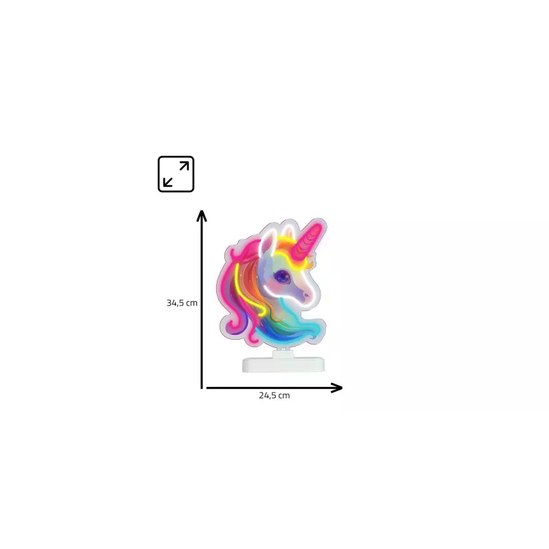 Lampada LED da tavolo MANTA MASNL128MT — luce notturna decorativa a forma di unicorno