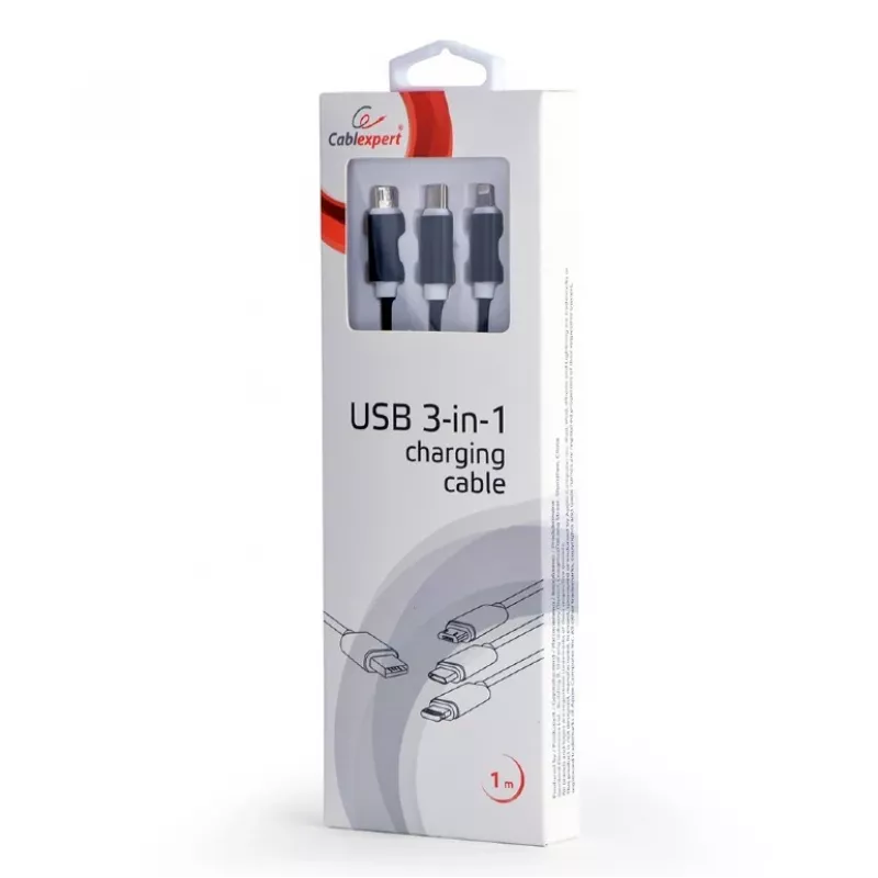 Cavo USB 2.0 Gembird CC-USB2-AM31-1M — connettore USB A, 1 m, nero