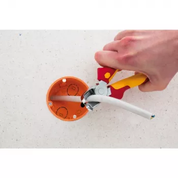 Pinza crimpatrice/spelafili Wiha TriCut pinza installazione Professional electric Z 14 1 01 — taglia, spelafili e isola per parti in tensione fino a 1.000 V AC
