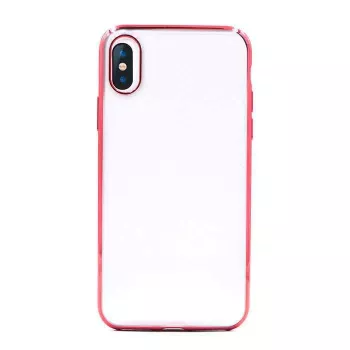 Custodia morbida per cellulare Devia per iPhone XS Max, custodia protettiva in TPU rossa