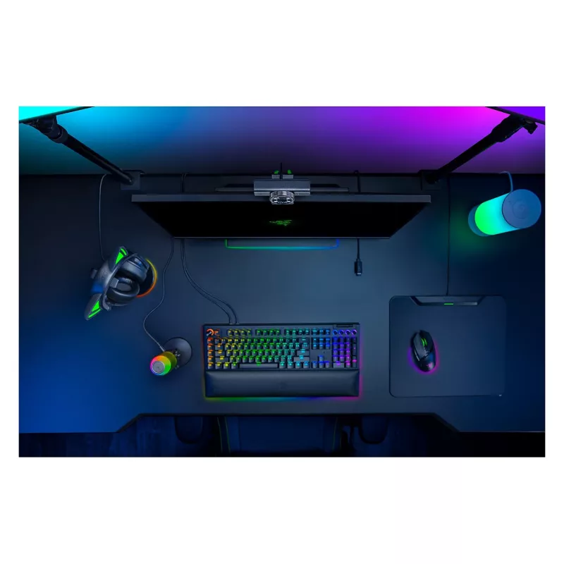 Webcam Razer Kiyo V2 X, 1440p @ 60 FPS, autofocus, grandangolo - nero