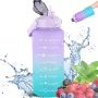 Extralink Motivational Bottle, Borraccia, 2000 ml, Viola-Blu, BUT-992