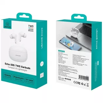 Cuffie Bluetooth 6.0 E05 TWS bianche