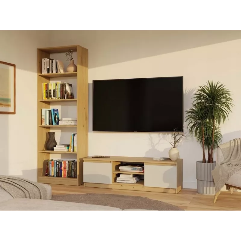 MALWA 120 mobile TV, rovere artisan/cashmere