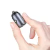 Caricabatterie da auto usams C38 30W — 1x USB-A + 1x USB-C ricarica rapida