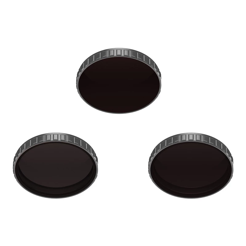 Set filtri ND per fotocamera DJI Osmo Action nero ND8 ND16 ND32