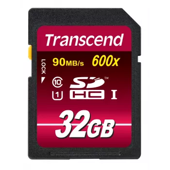 Memoria flash Transcend 32 GB SDHC UHS-I 600x TS32GSDHC10U1