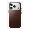 Custodia per cellulare Nomad Traditional Leather Case per iPhone 17 Pro, pelle-microfibra, adatta per 6,3