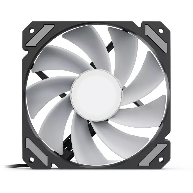 SHARKOON SHARK Mirror RGB PWM Reverse 120 mm ventola per case, 1500 RPM, nero