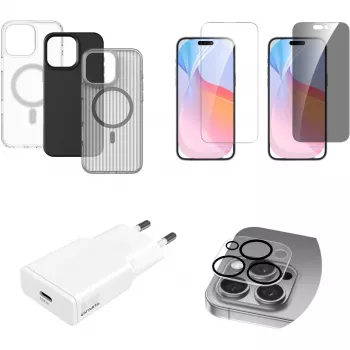 4smarts Value Set 7in1 per Apple iPhone 16 Pro Max compatibile MagSafe