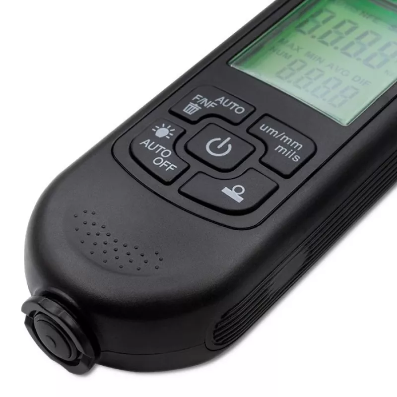Misuratore di spessore della vernice Qoltec con display LCD | 0~2000 µm