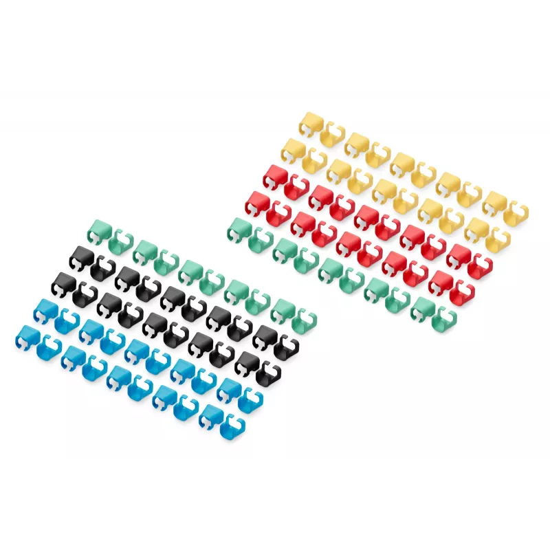 Clip di codifica colori Digitus A-CC-M colori vari PVC 100 pezzi