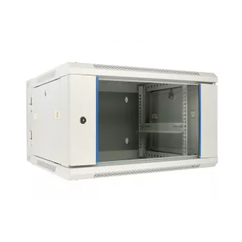 Armadio rack a parete Extralink 6U 600x600 AZH grigio montaggio a parete, tipo girevole