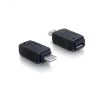 Adattatore USB micro-A+B femmina a USB micro A maschio DeLOCK 65032 nero