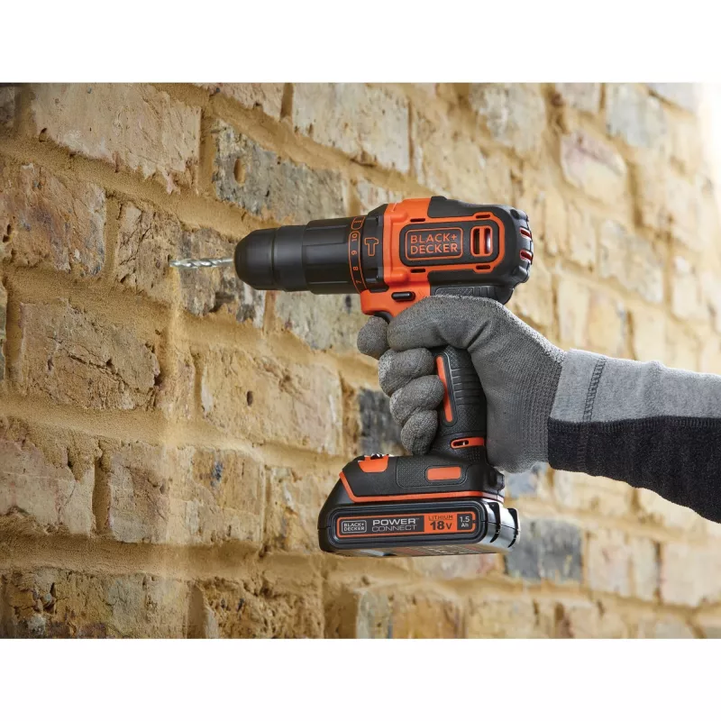 Trapano avvitatore a percussione a batteria BLACK+DECKER BCKSB04
