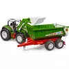 Bruder Roadmax trattore con caricatore frontale e rimorchio ribaltabile
