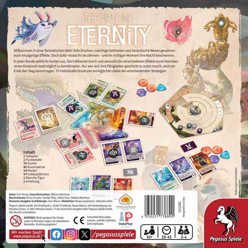 The Vale of Eternity, gioco da tavolo