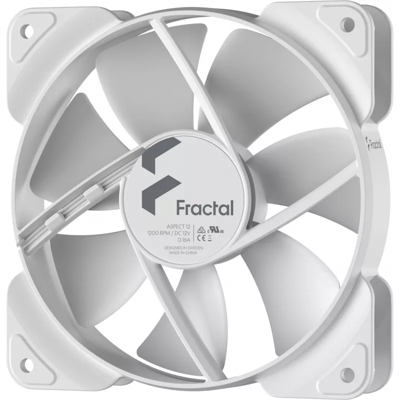 Fractal Design Aspect 12 120mm ventola per case bianco