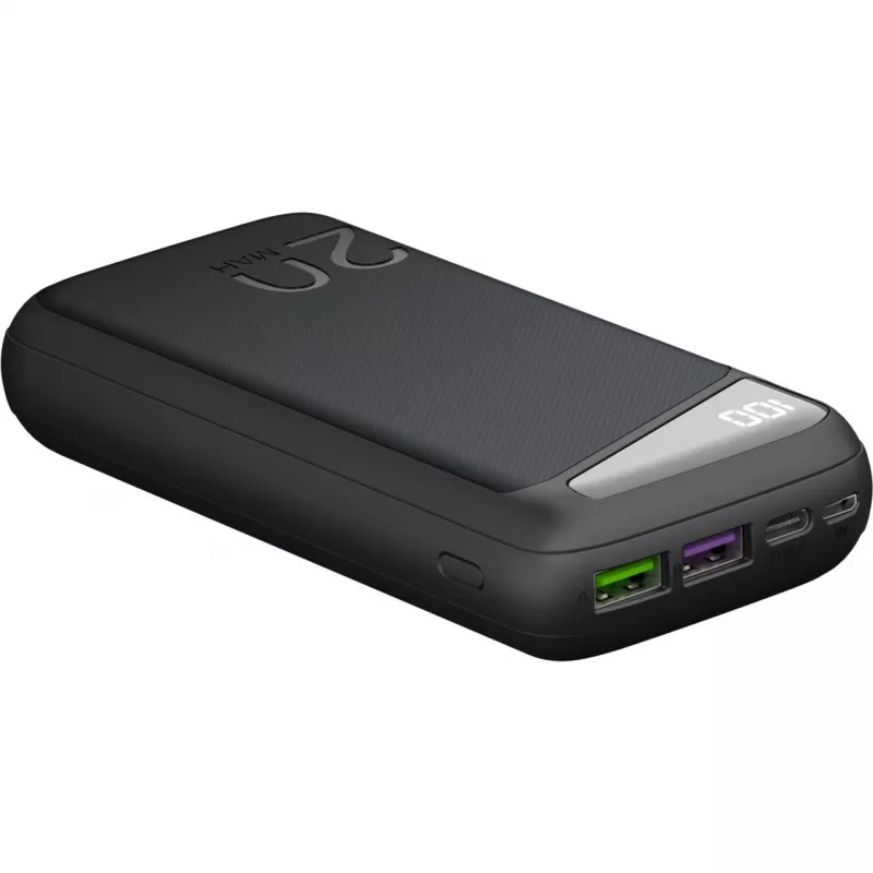 Powerbank a ricarica rapida 20.000 mAh (nero, PD, Quick Charge 3.0, Super Charge)