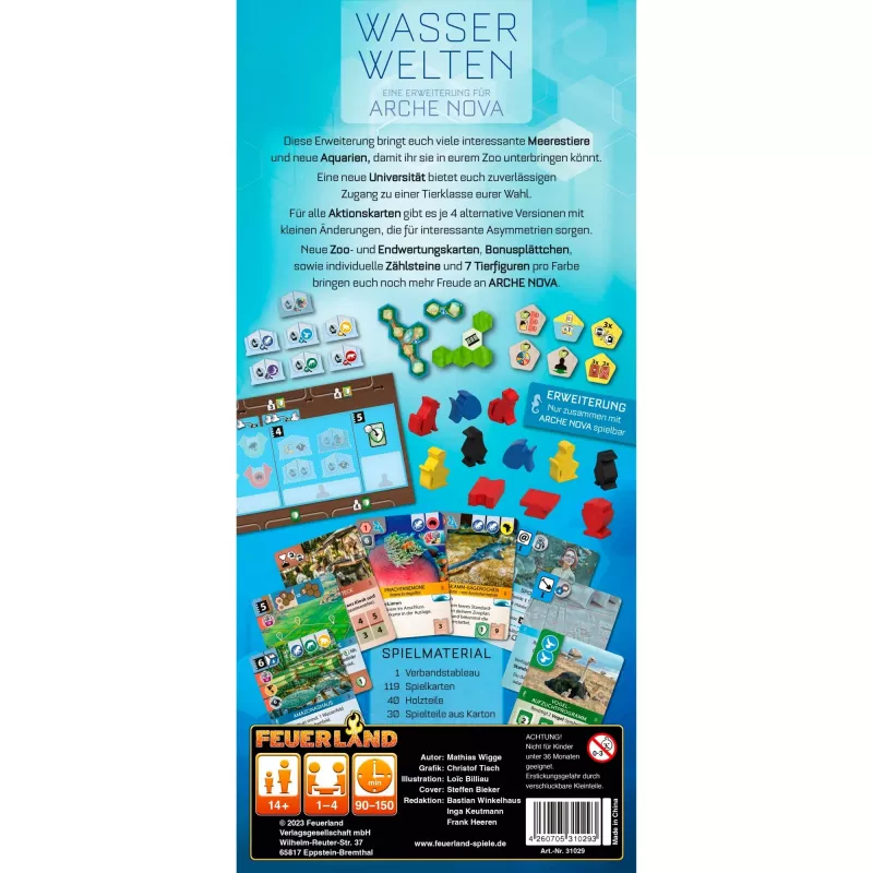 Arche Nova: Water Worlds, espansione gioco da tavolo