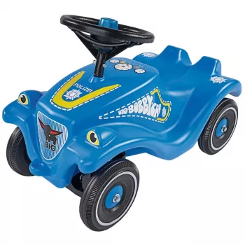 Macchinina scivolo Simba-Dickie BIG Bobby-Car Classic Police, spinta manuale, plastica, 4 ruote, da 1 anno