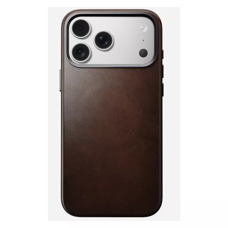 Custodia per cellulare Nomad Traditional Leather Case per iPhone 17 Pro Max, pelle/alluminio/microfibra, adatta per 6,9