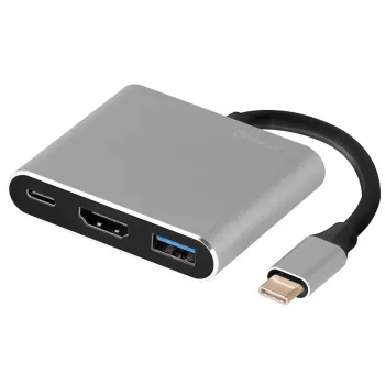 Adattatore A-1, USB-C HDMI 4K, USB 3.0, PD 100W