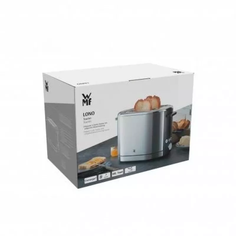Tostapane WMF Bueno Pro 6 — 2 fette, 870 W, argento/nero