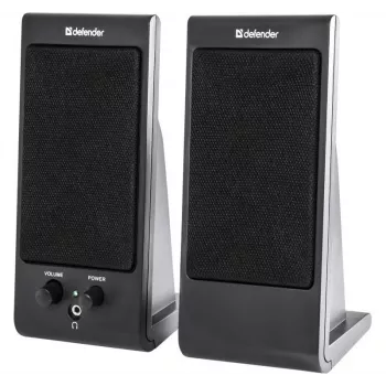 Diffusori da scrivania/da scaffale DEFENDER SPK-170 2.0, 4 W RMS, con filo USB 5 V, 3,5 mm, nero