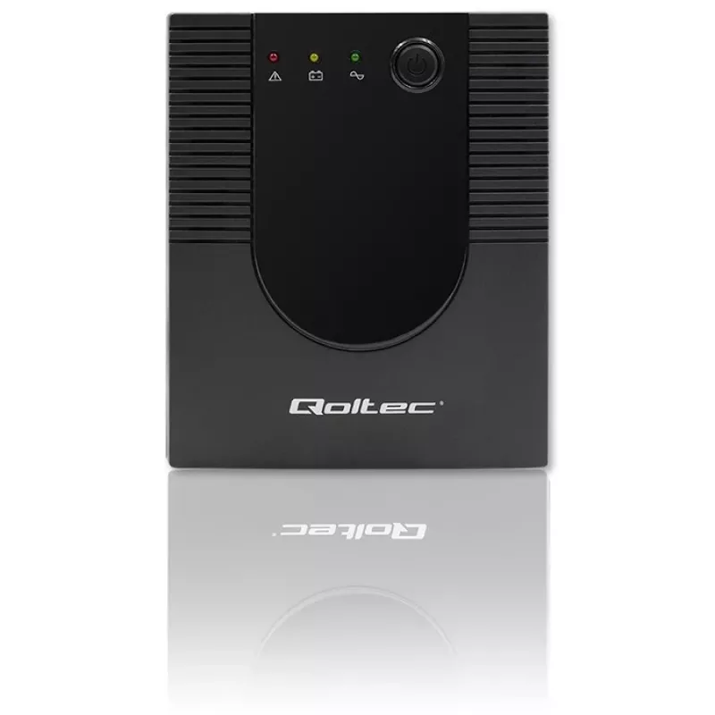 Qoltec Monolith 53775 gruppo di continuità UPS Line-Interactive, 1200 VA (1,2 kVA) / 720 W, AVR, 4 prese AC, nero