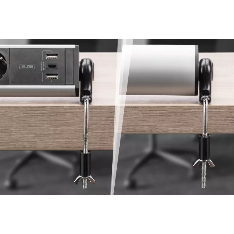 Digitus ciabatta da ufficio 6 prese con 3 porte USB cavo 1,5 m