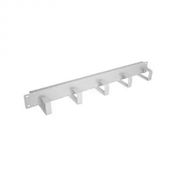 EFB-Elektronik 48,30cm (19) 1HE Pannello di gestione cavi, 5 supporti, Acciaio RAL7035 Produttore: EFB Elektronik (699995.1)