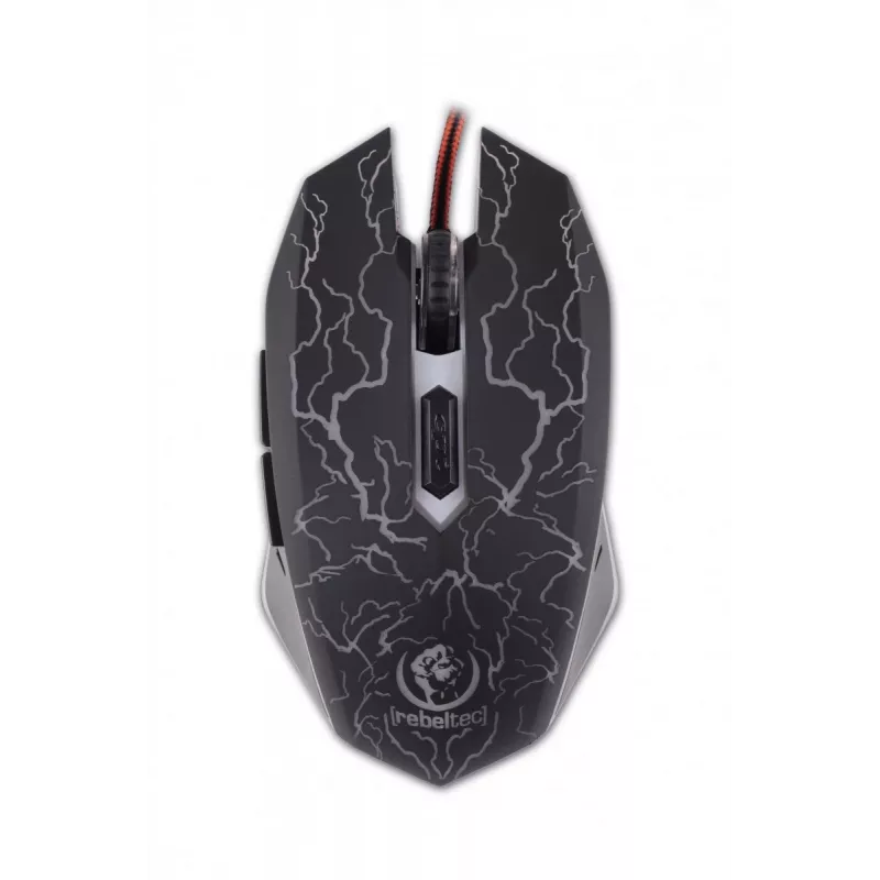 Rebeltec Diablo - mouse - ottico - 6 tasti - con filo - USB