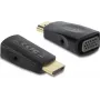 Adattatore DELOCK HDMI a VGA con audio 3,5 mm e cavo di alimentazione USB — modello 61082